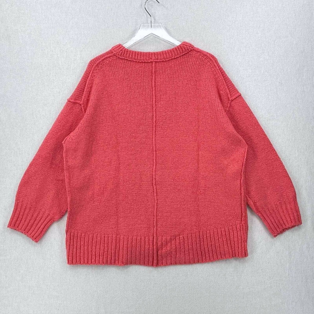 FREE PEOPLE Sweater Womens Small Pink Brookside Tunic Pullover Oversized Slouchy - Picture 4 of 16